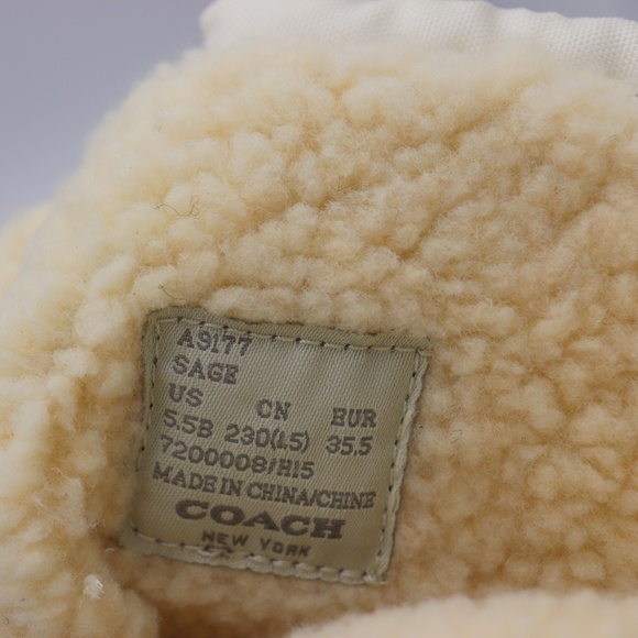 Coach Sage White Lace-Up Cold Weather Winter Boots - Picture 8 of 8